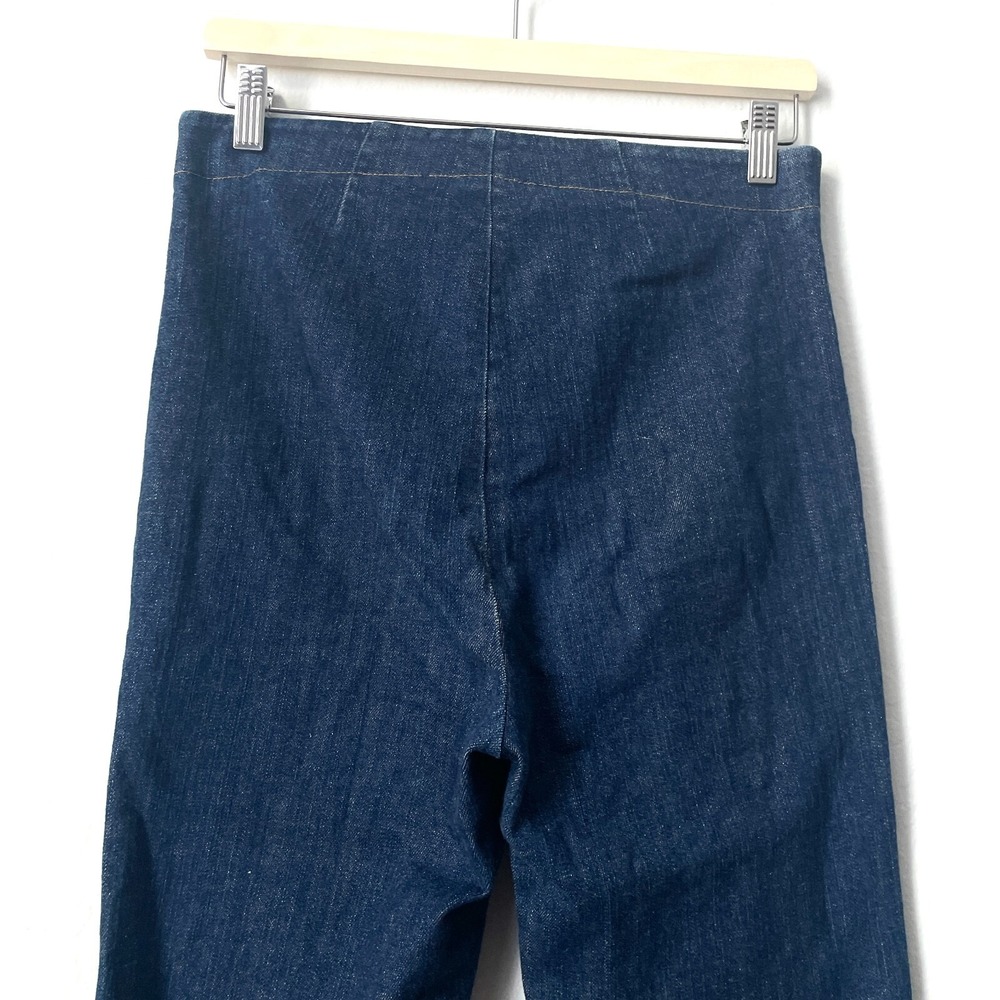 Reformation Lace‎ Up Front Wide Leg Flared Bell Bottom Jeans Size 6 - Picture 4 of 8